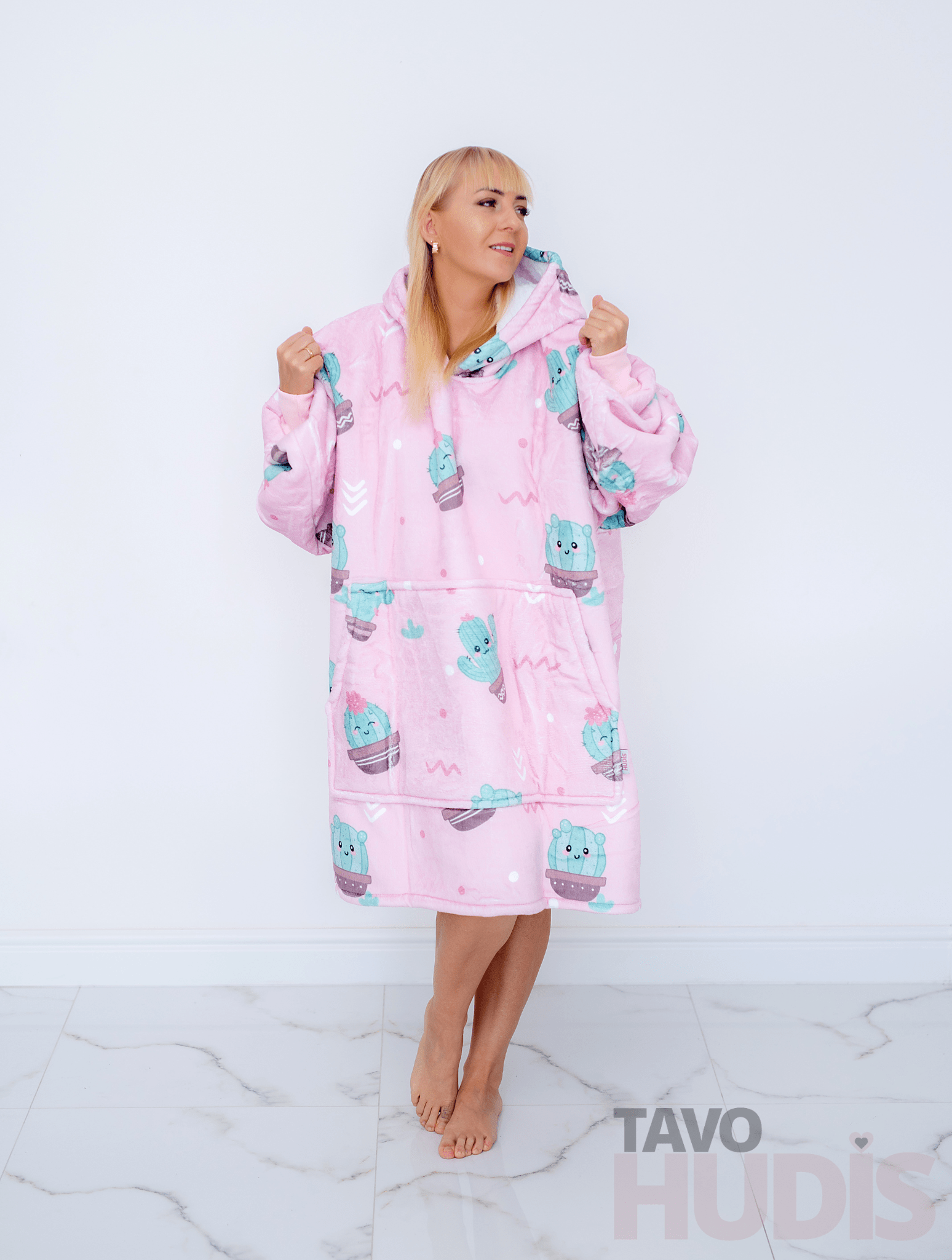 Cacti Blanket Hoodie