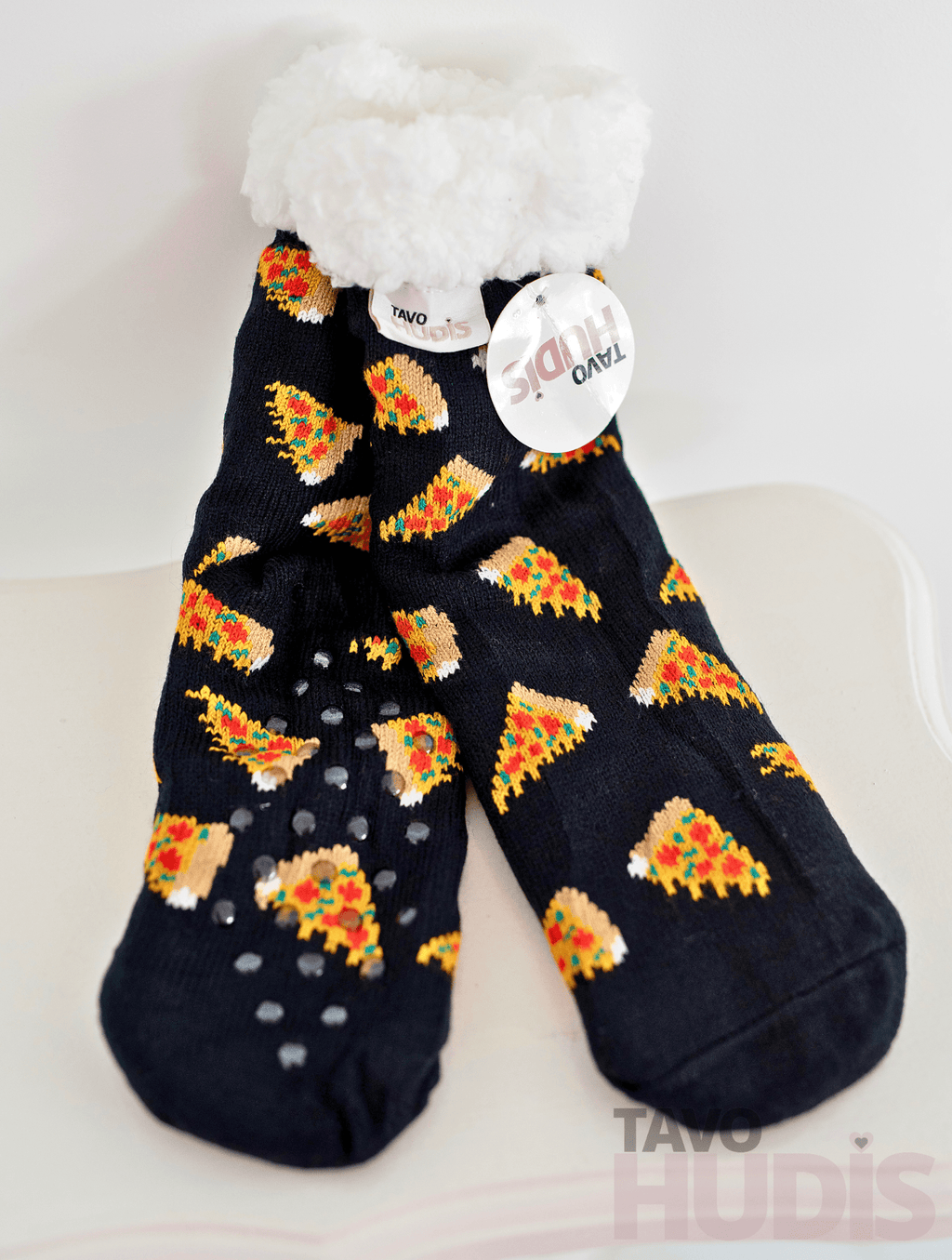 Black Pizza Socks