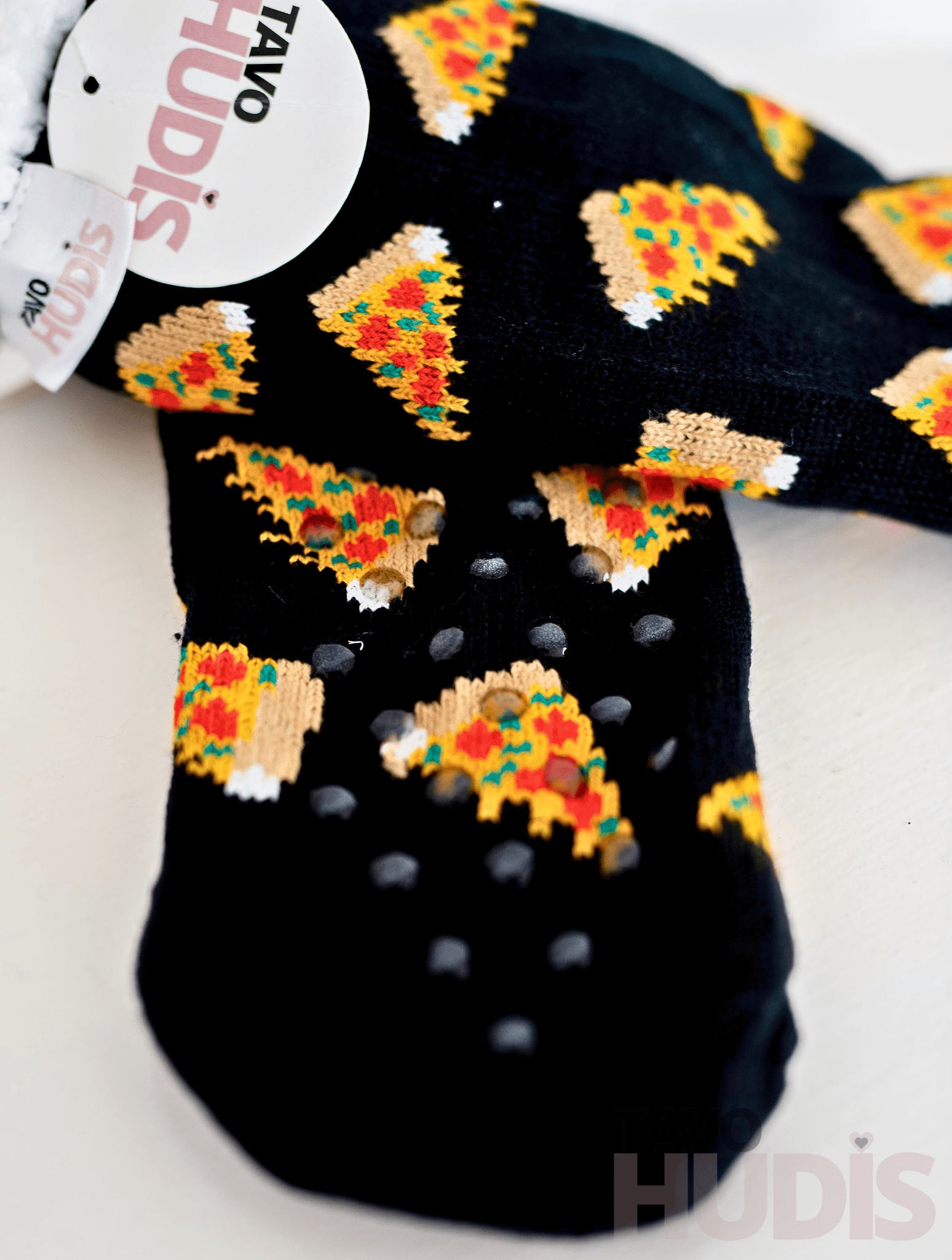 Black Pizza Socks
