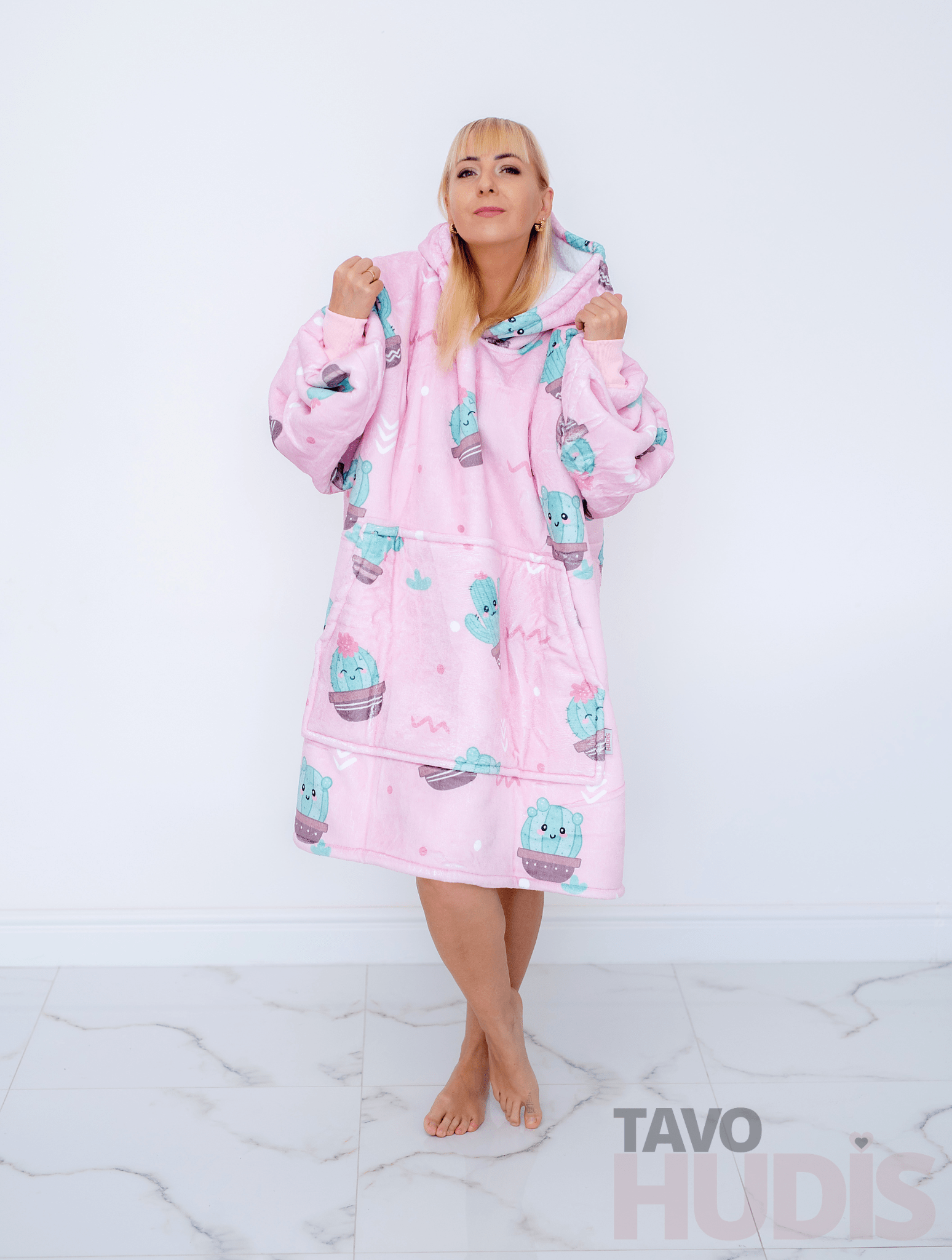 Cacti Blanket Hoodie