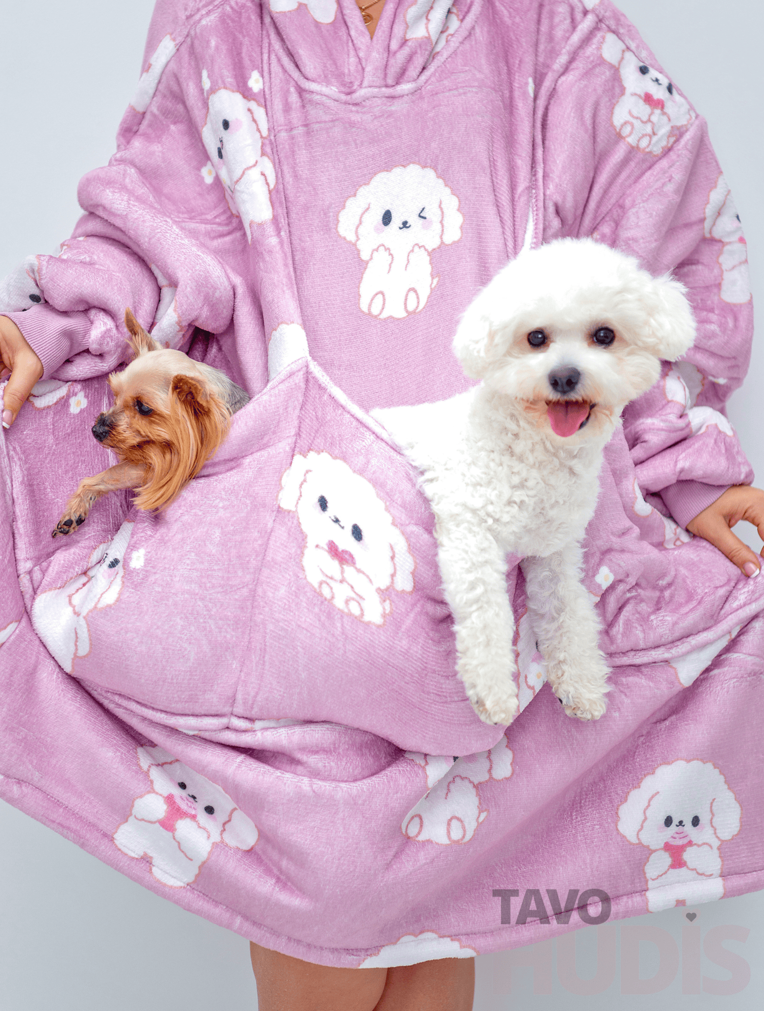 Bichons Kangaroo Blanket Hoodie