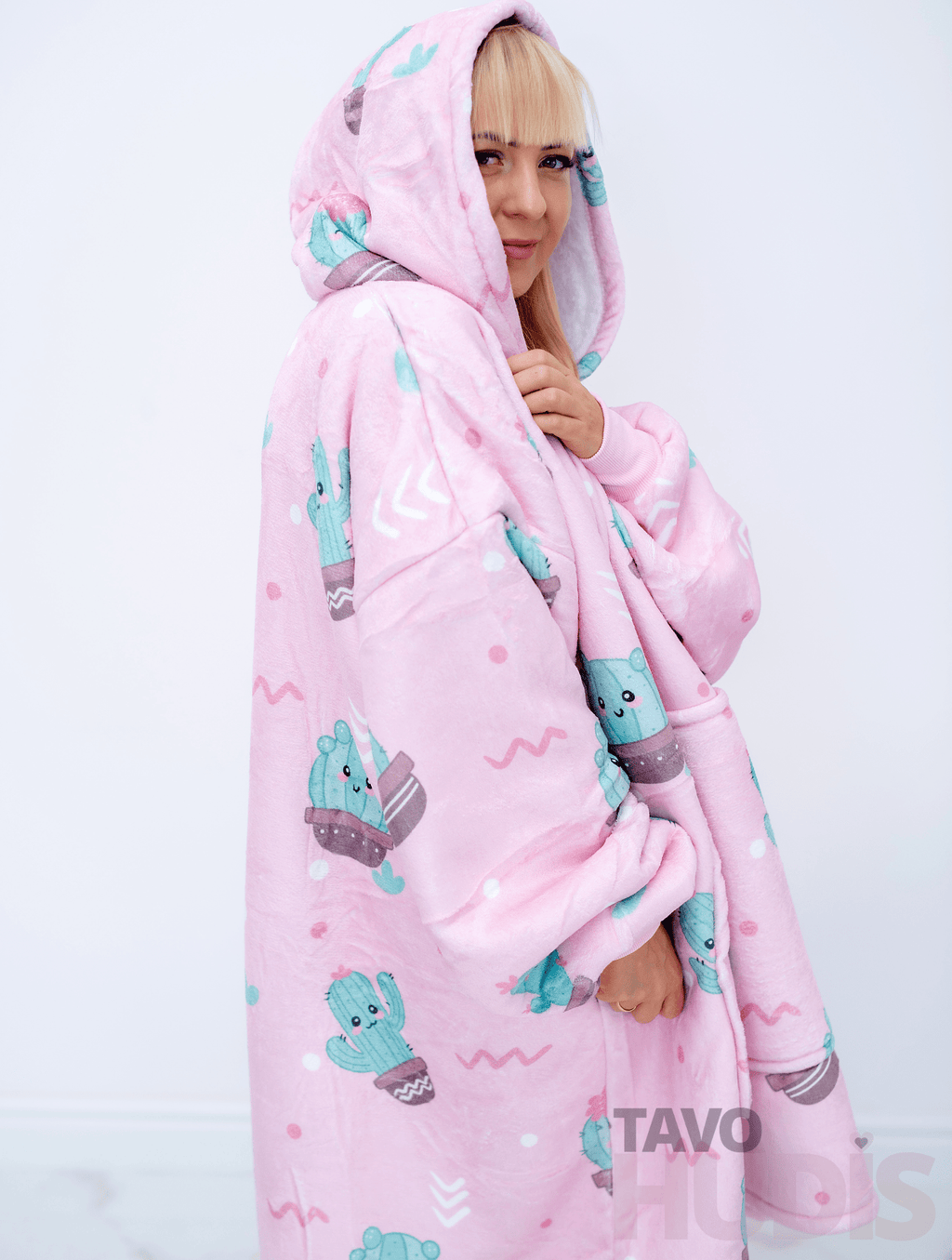 Cacti Blanket Hoodie